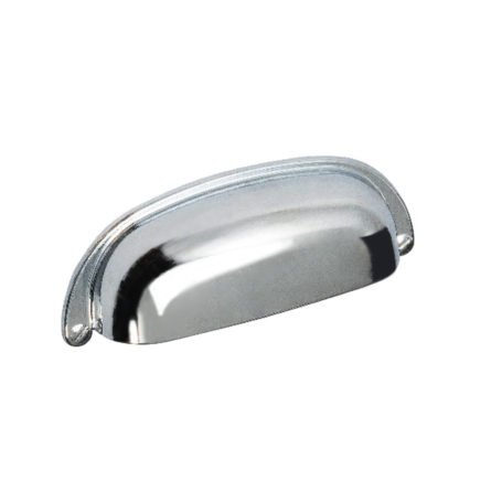 Cup plus handle, polished chrome