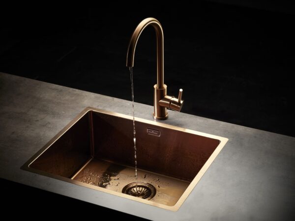 Reginox Miami 50 x 40 Sink & Salina Tap Pack in Copper